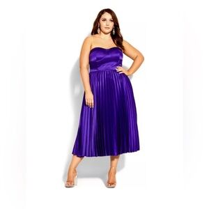 City Chic XL Orchid Ahana Midi Dress (size 22)